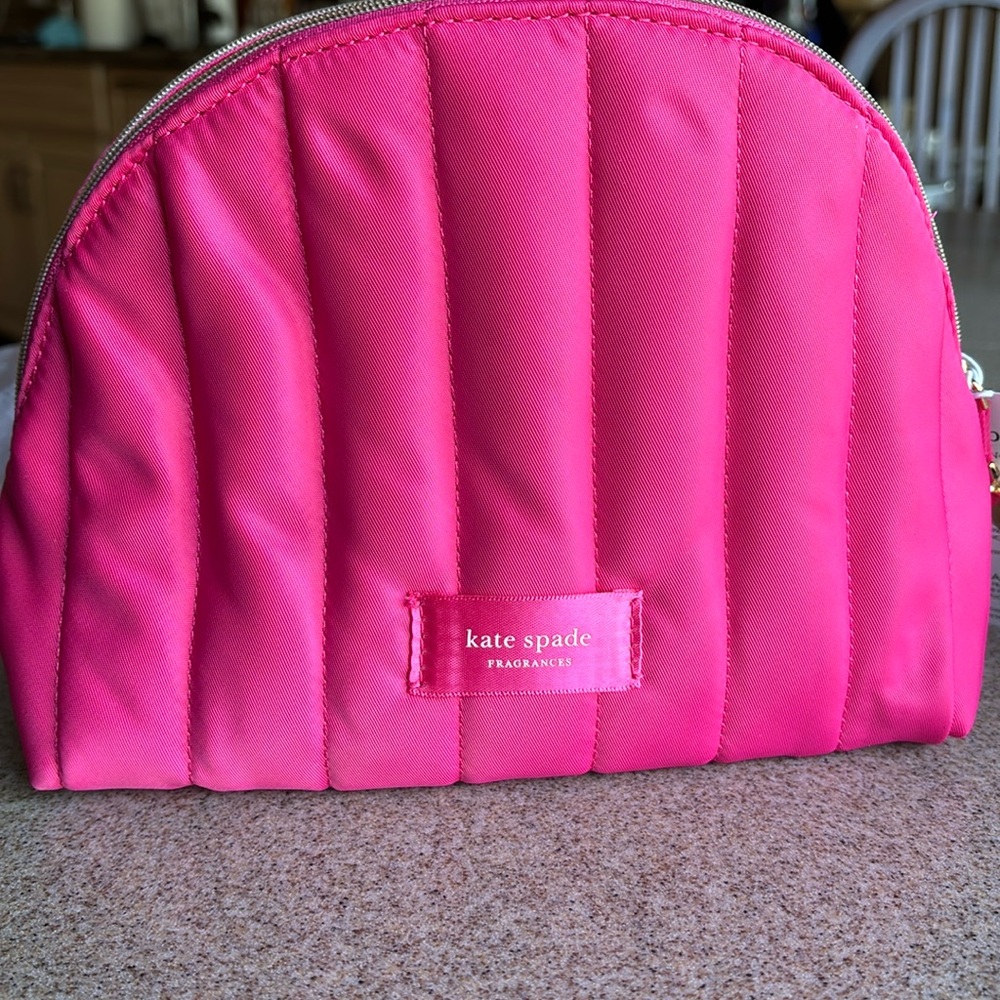 kate spade ♠️ pink cosmetic/makeup case NWT